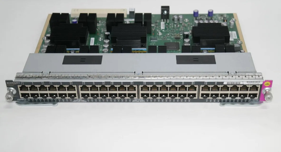 WS-X4748-RJ45V+E CISCO CATALYST 4500 48-PORT POE ETHERNET MODULE CARD for 4500 series chassis