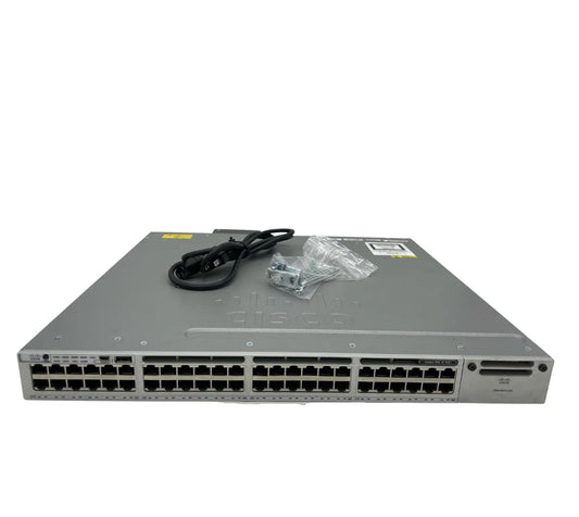 Cisco Catalyst WS-C3850-48P-E 48 PoE+ Ethernet Switch w/ 1x 715W PSU & 1G Module