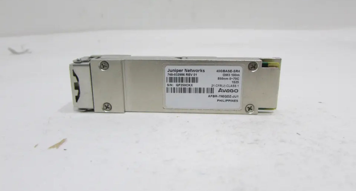 Juniper 40GBASE-SR4 QSFP+ 850nm 150m Transceiver 740-032986