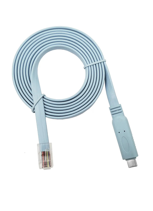 Cisco Compatible Console Cable, 6ft, FTDI USB to RJ45 (Type-C)