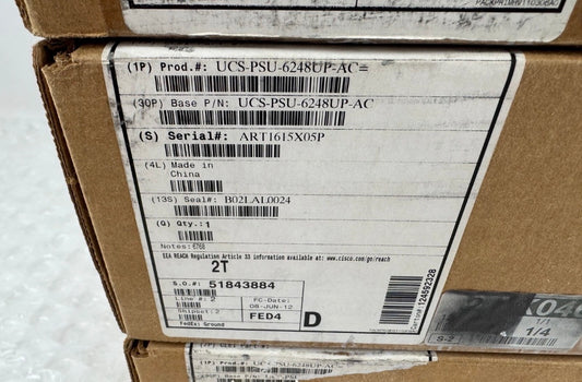 Cisco UCS-PSU-6248UP-AC Power Supply/100-240VAC