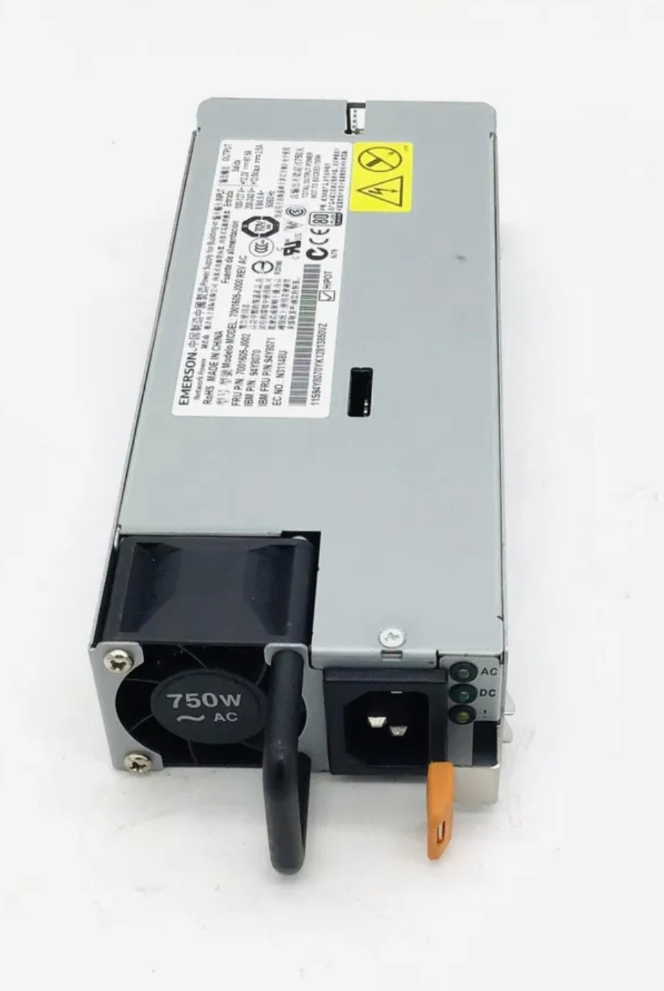 Lenovo X3550 X3650 M4 1U 750W 80 Plus Platinum Hot Swap Power Supply PSU