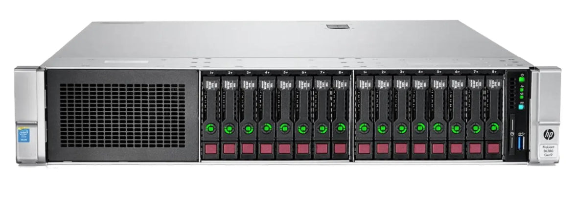 HP ProLiant DL380 Gen9 16SFF 2x E5-2680v4 2.4GHz =28 Cores 64GB P840 4xRJ45