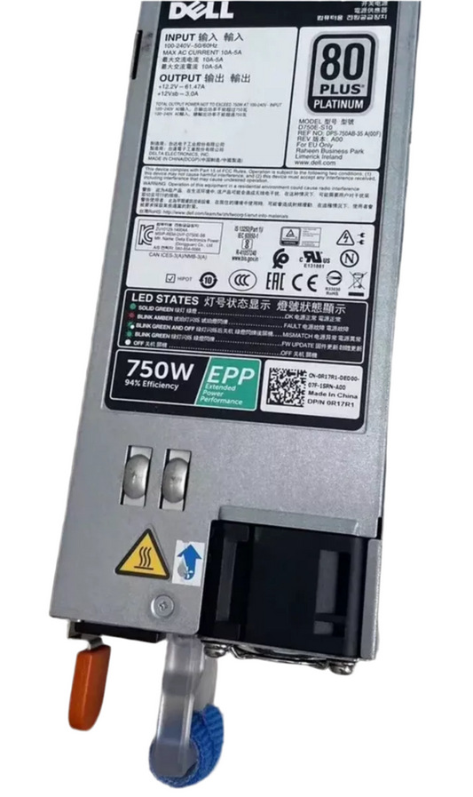 DELL 750W EPP D750E-S10 0HXWNF HXWNF Power Supply DP/N 0R17R1