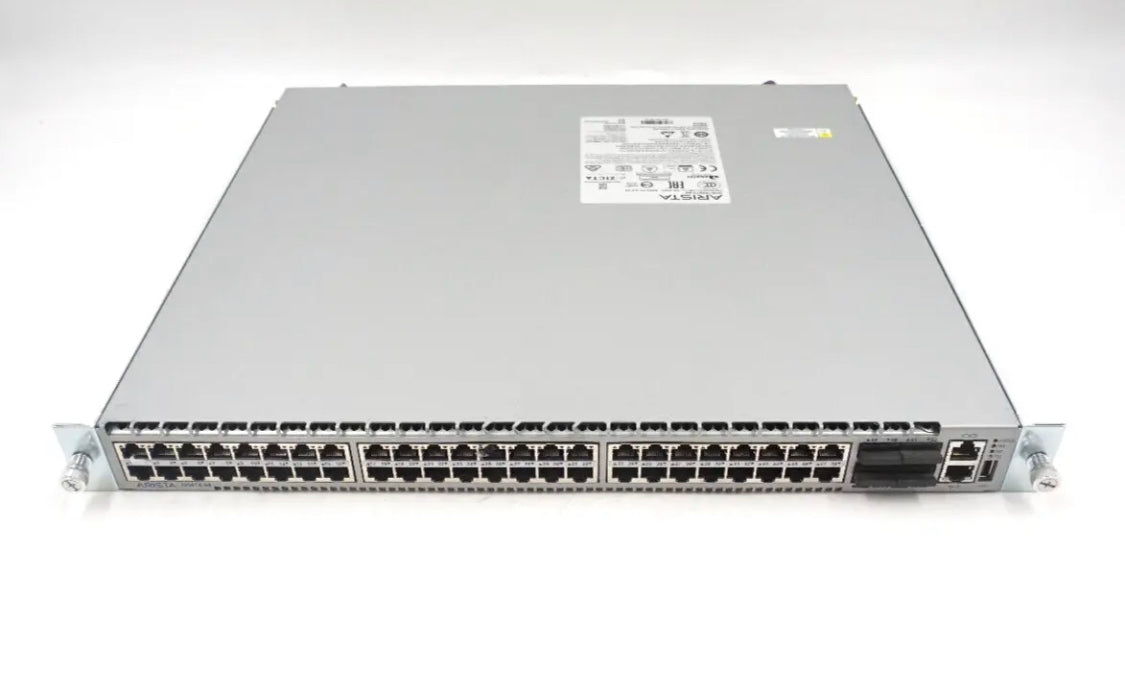 Arista DCS-7050TX-64 48-Port 10Base-T 4xQSFP 40GbE Ethernet Switch with Ears