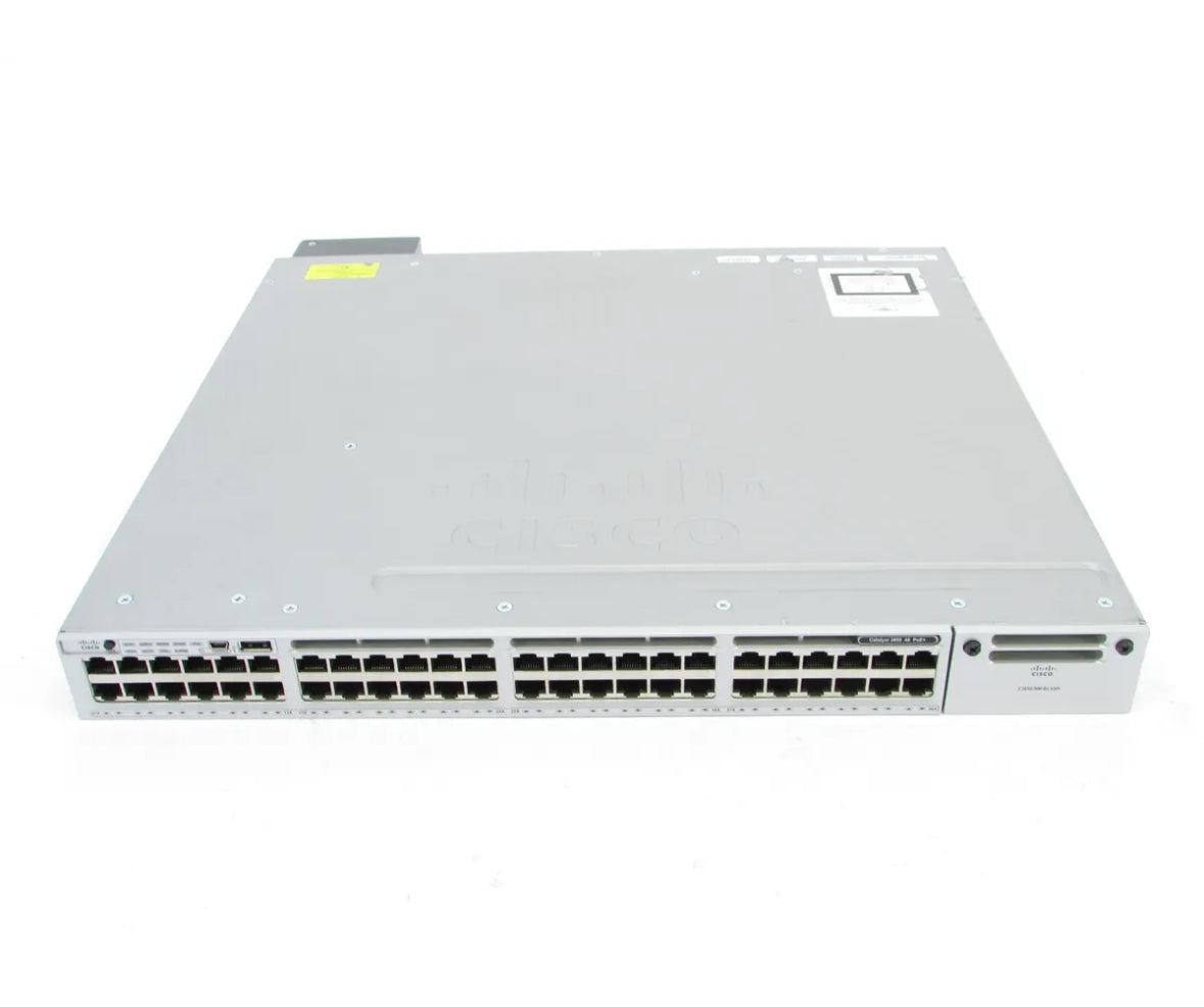 Cisco Catalyst WS-C3850-48F-S V07 48 Port PoE+ Gigabit Ethernet Switch