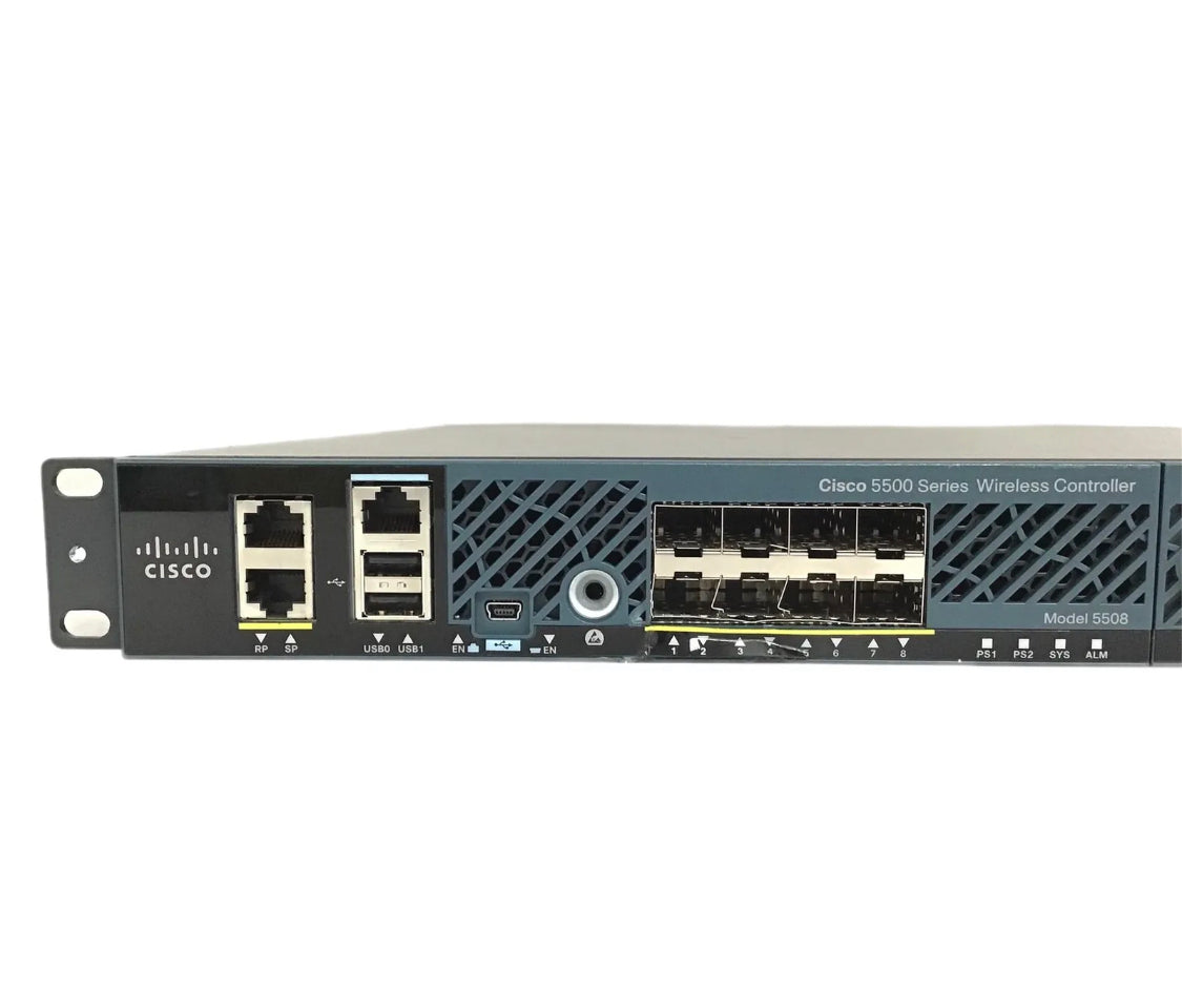 Cisco AIR-CT5508-25 Wireless AP Controller 25x 802.11n License 2x PSU AIR-CT5508