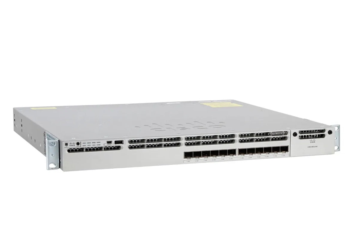 Cisco WS-C3850-12S-S 12 Ports 10G SFP Managed Network Switch mit Rack-Ohren