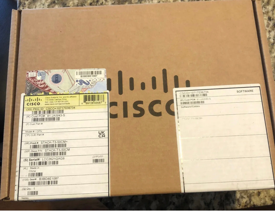 Cisco STACK-T3-50CM Stacking Cable New Sealed