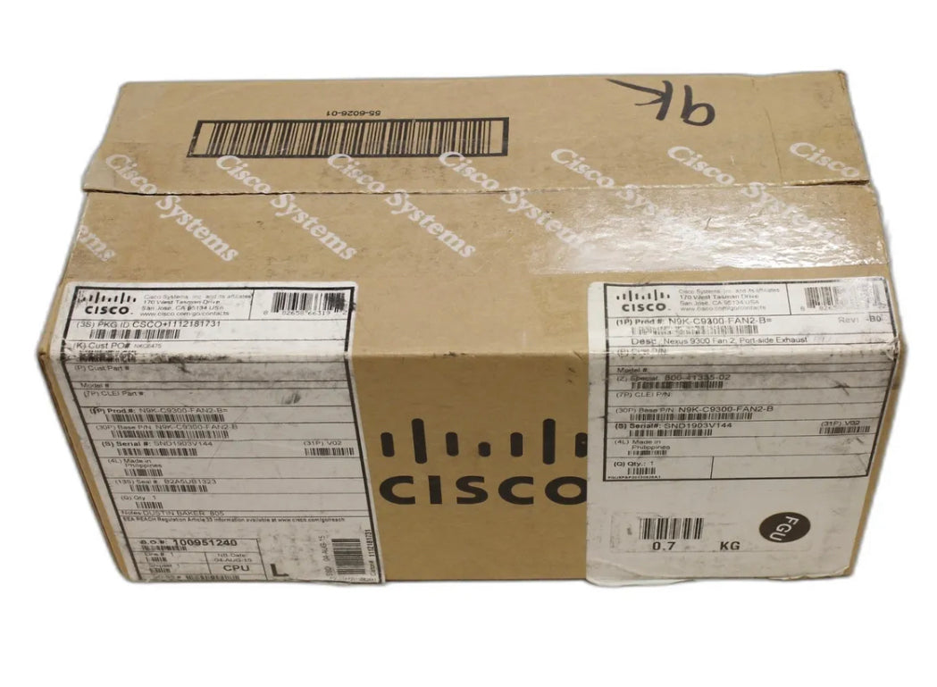 NEW OPEN BOX Cisco N9K-C9300-FAN2-B Cisco Series Nexus 9000 Chassis Fan Module