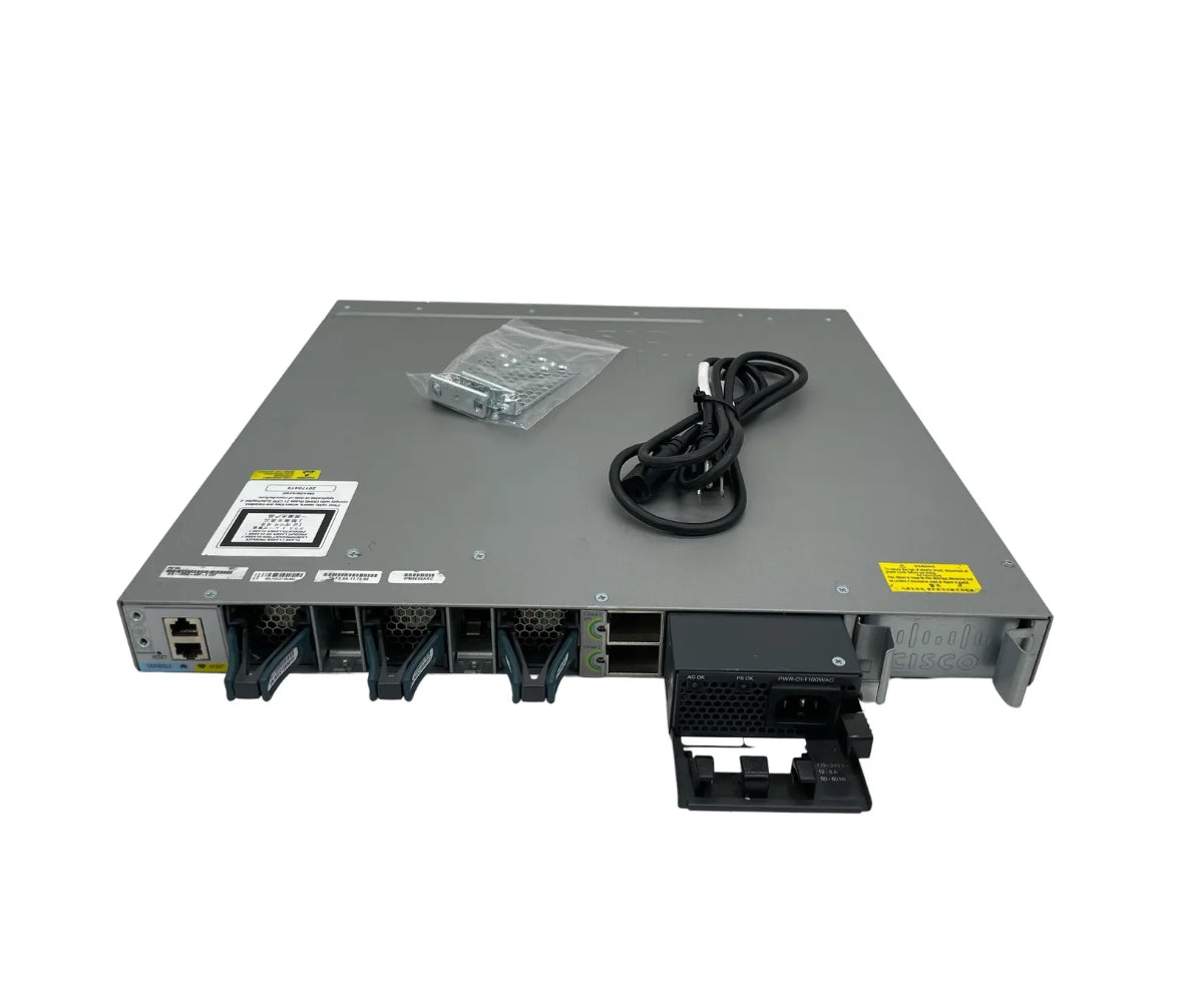 Cisco Catalyst WS-C3850-48P-E 48 PoE+ Ethernet Switch w/ 1x 715W PSU & 1G Module