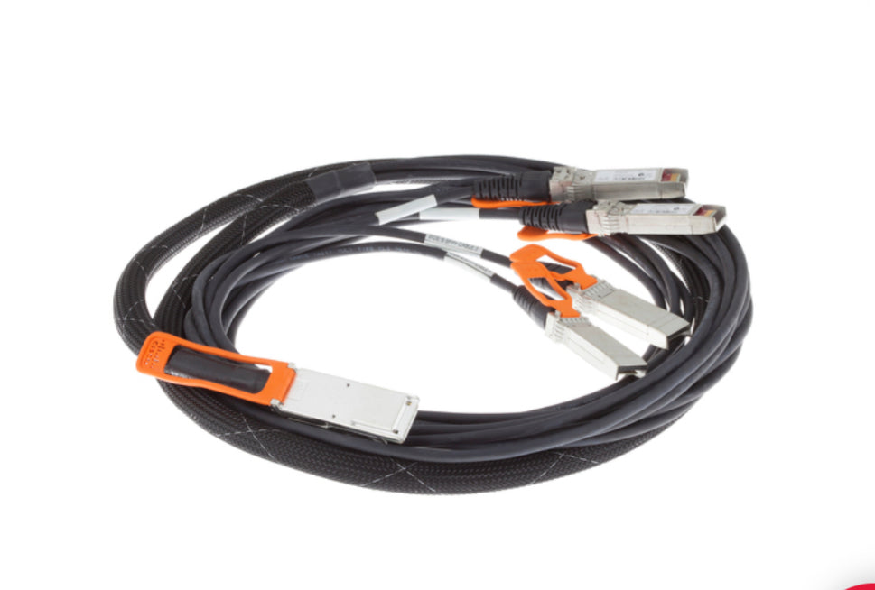 Cisco 3 Meter 40GBASE-CR4 QSFP+ BreakoutCable, QSFP-4SFP10G-CU3M